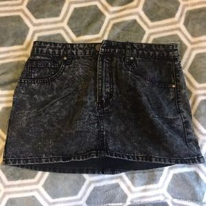 Jean mini skirt